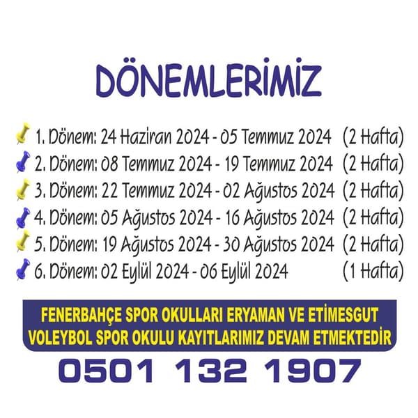 Fenerbahçe Spor Okulları - Eryaman - 10. Fotoğraf Fenerbahçe Spor Okulları - Eryaman - 10. Fotoğraf